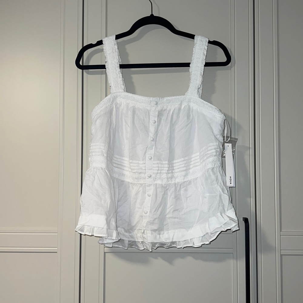 NWT Aqua Babydoll Tank